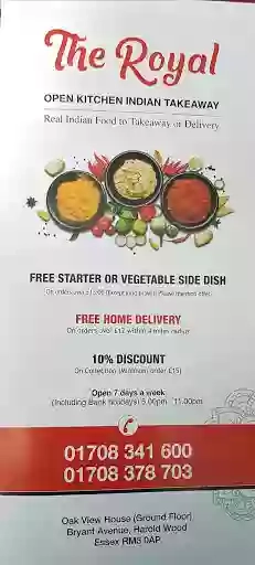 THE ROYAL INDIAN TAKE AWAY ROMFORD RM3 0AP