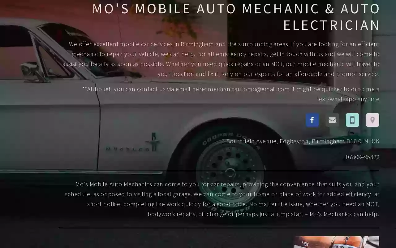 Mo's Mobile Auto Mechanic & Auto Electician