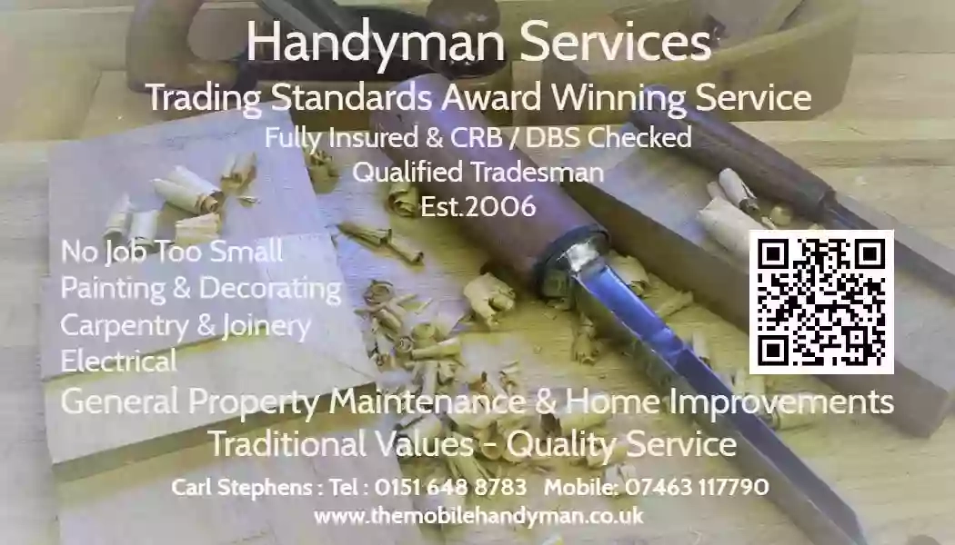 Handyman Wirral - Trading Standards Award Winning Service, Est 2006.