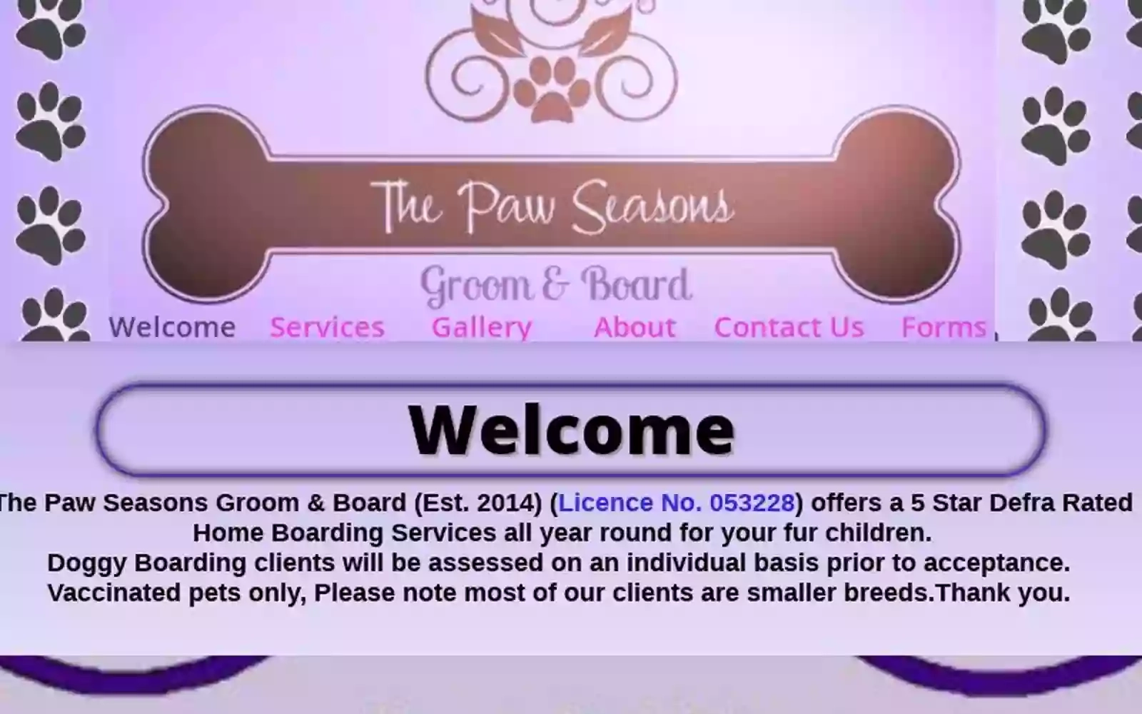 The Paw Seasons - Groom & Board