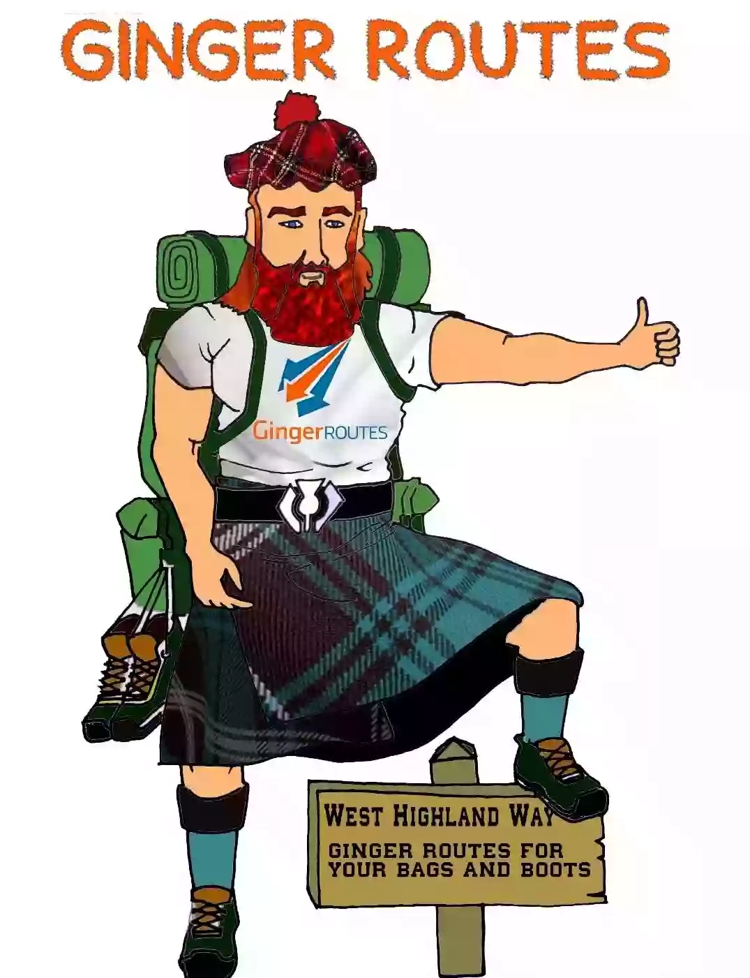 Ginger Routes - west highland way bag transfer service