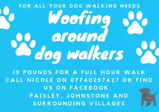 Woofing around dog walkers