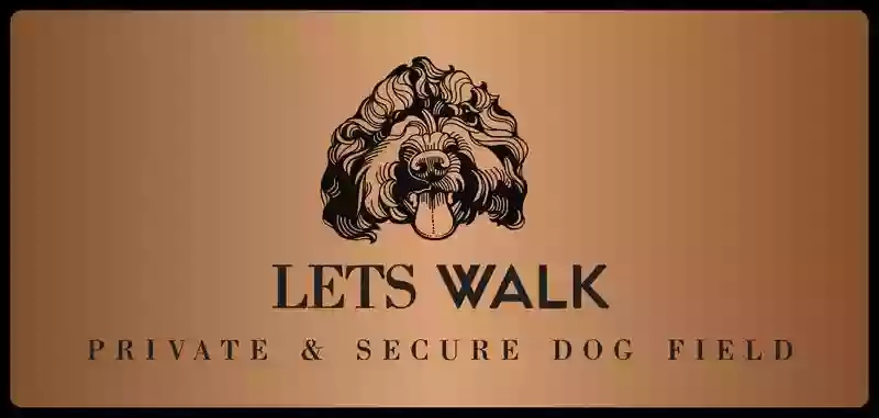 Let's walk enclosed dog field