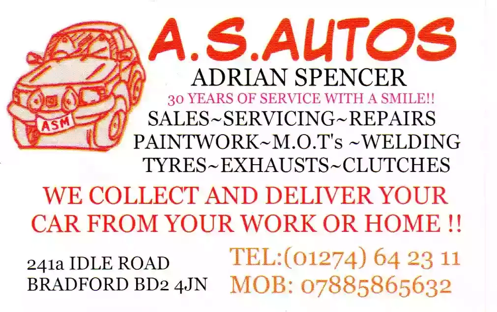 ADRIAN SPENCER at A.S.AUTOS ( Idle road, BD2)