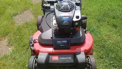 M j lawn mower servicing.