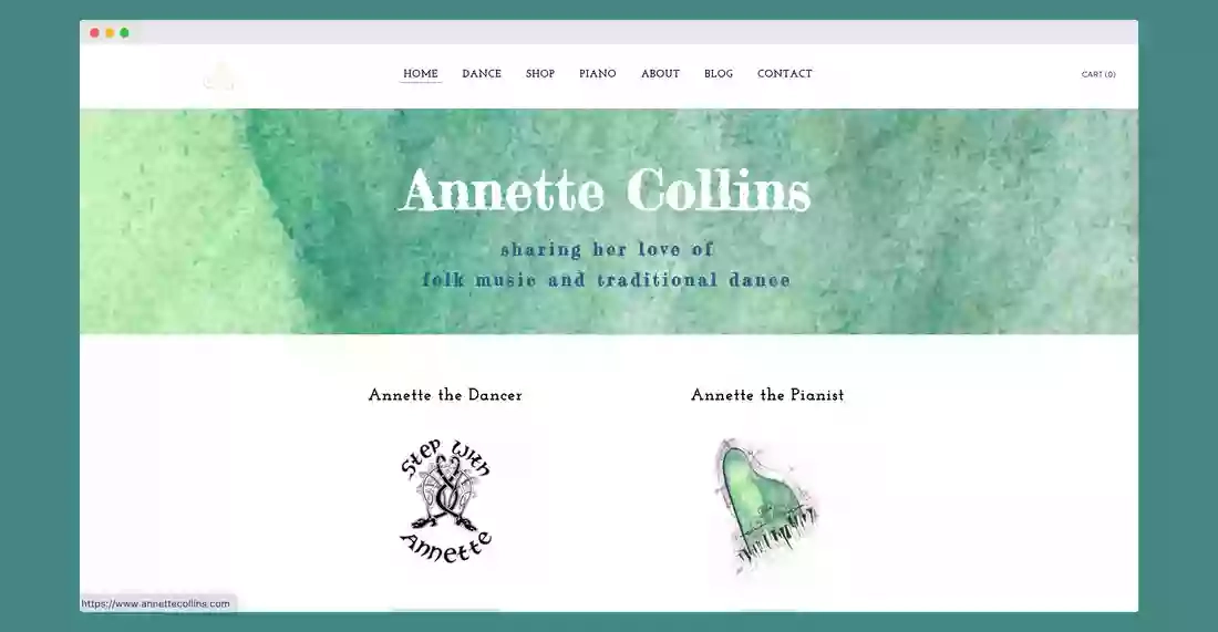 Annette Collins - sharing her love of folk music and traditional dance