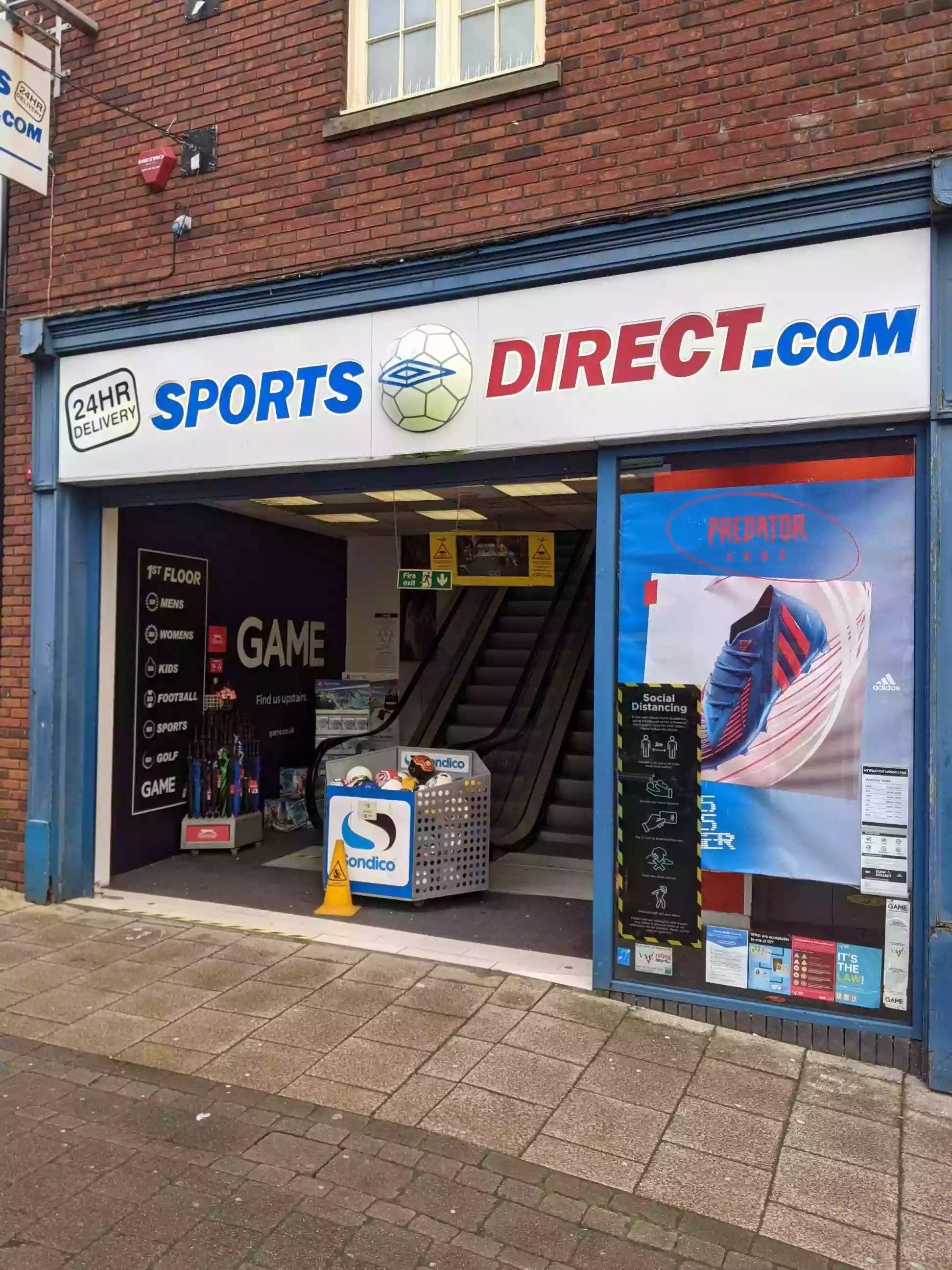 GAME Newcastle inside Sports Direct