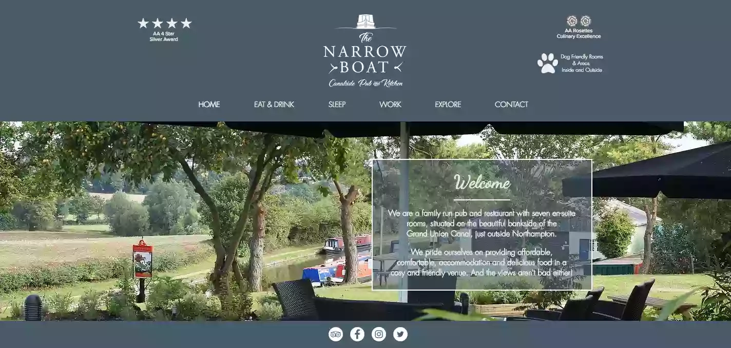 Narrow Boat at Weedon, Pub Restaurant, Bed & Breakfast Hotel