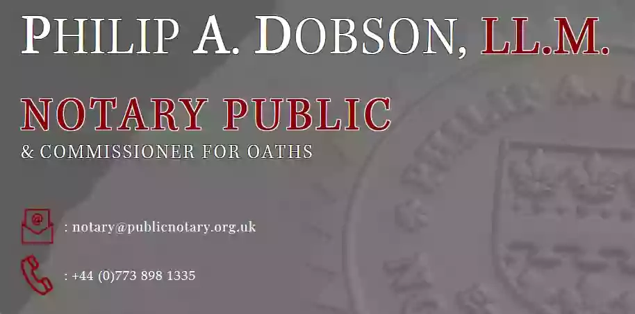 PHILIP A. DOBSON, LLM - Notary Public Corby, Kettering, Wellingborough, Northampton