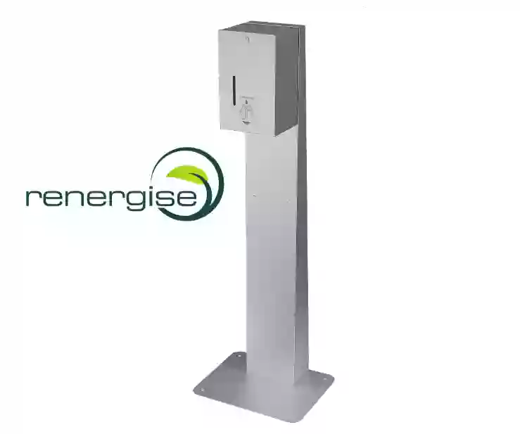 Renergise Ltd Water Saving Experts & Environmentally Friendly Commercial Shower & Washroom Solutions Provider, Ireland's Leading supplier of Hand Sanitizer Dispensers