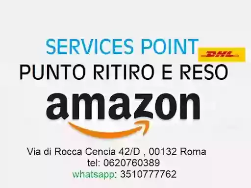 DHL SERVICE ROMA punto RESO amazon.it RITIRO WISH