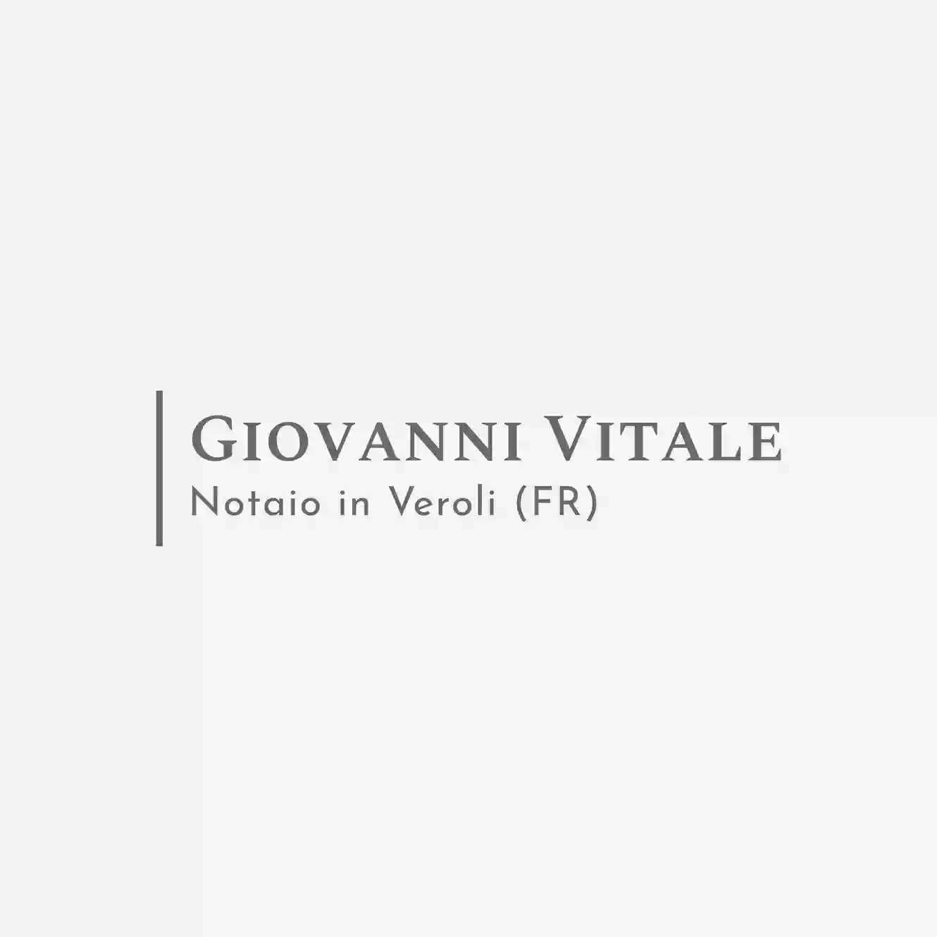 Notaio Dr. Giovanni VITALE