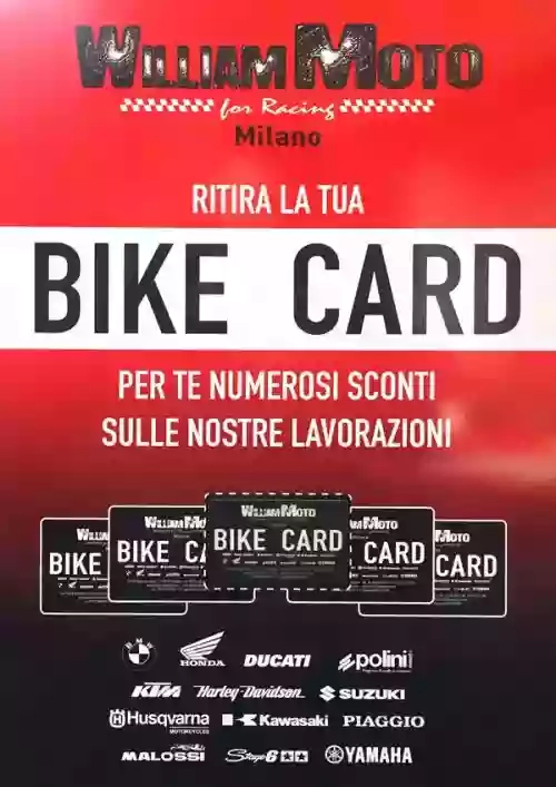 William Moto Milano-assistenza moto/scooter -vendita nuovo/usato-gommista moto- revisione moto-sospensioni-carrozzeria moto.