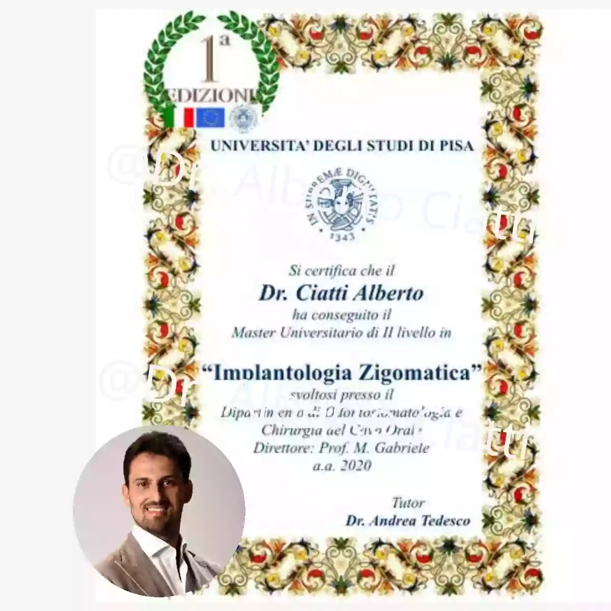 Dr. Alberto Ciatti - Specialista in Chirurgia Orale