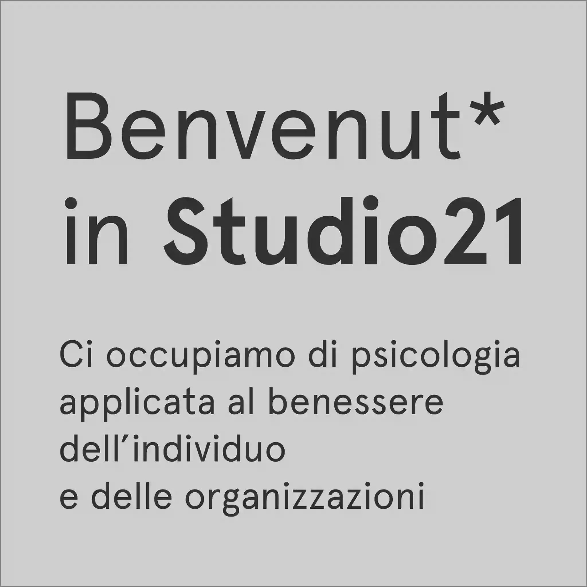 Studio Ventuno - psicoterapia e psicologia clinica
