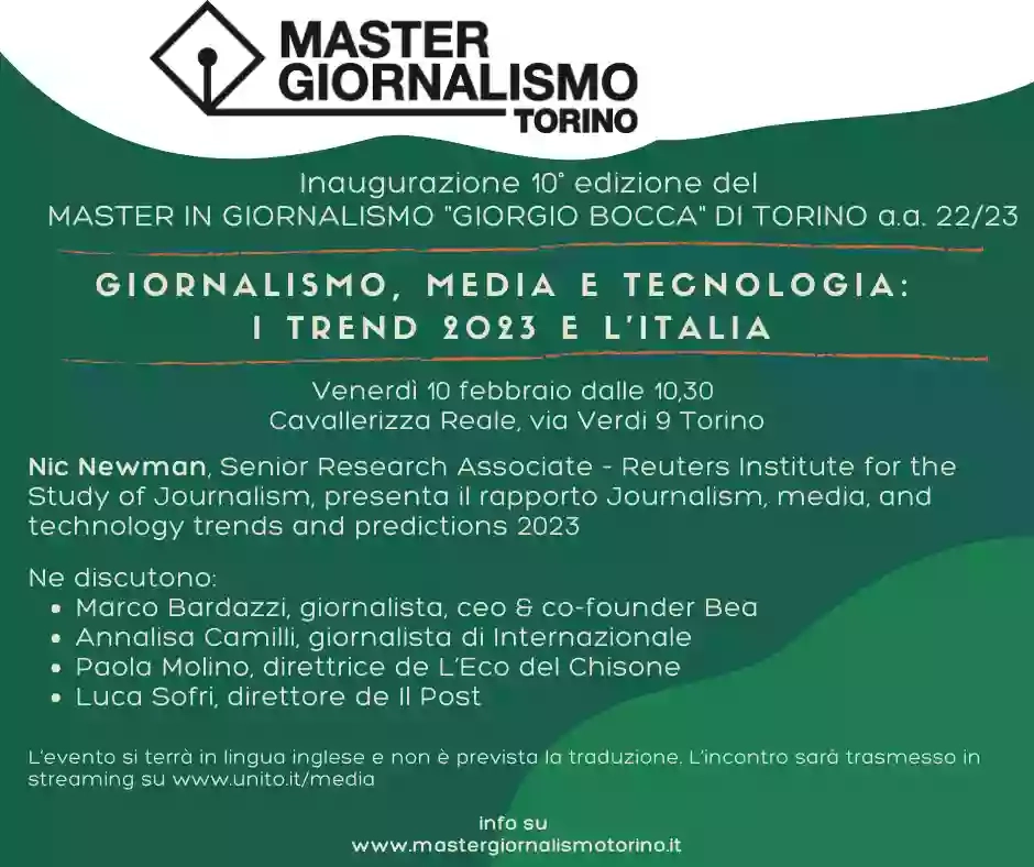 Master in giornalismo di Torino - Futura