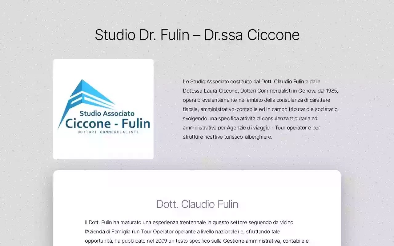 Studio Associato Dr Ssa Ciccone Dr Fulin