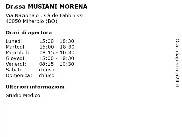 Musiani Dr. Morena