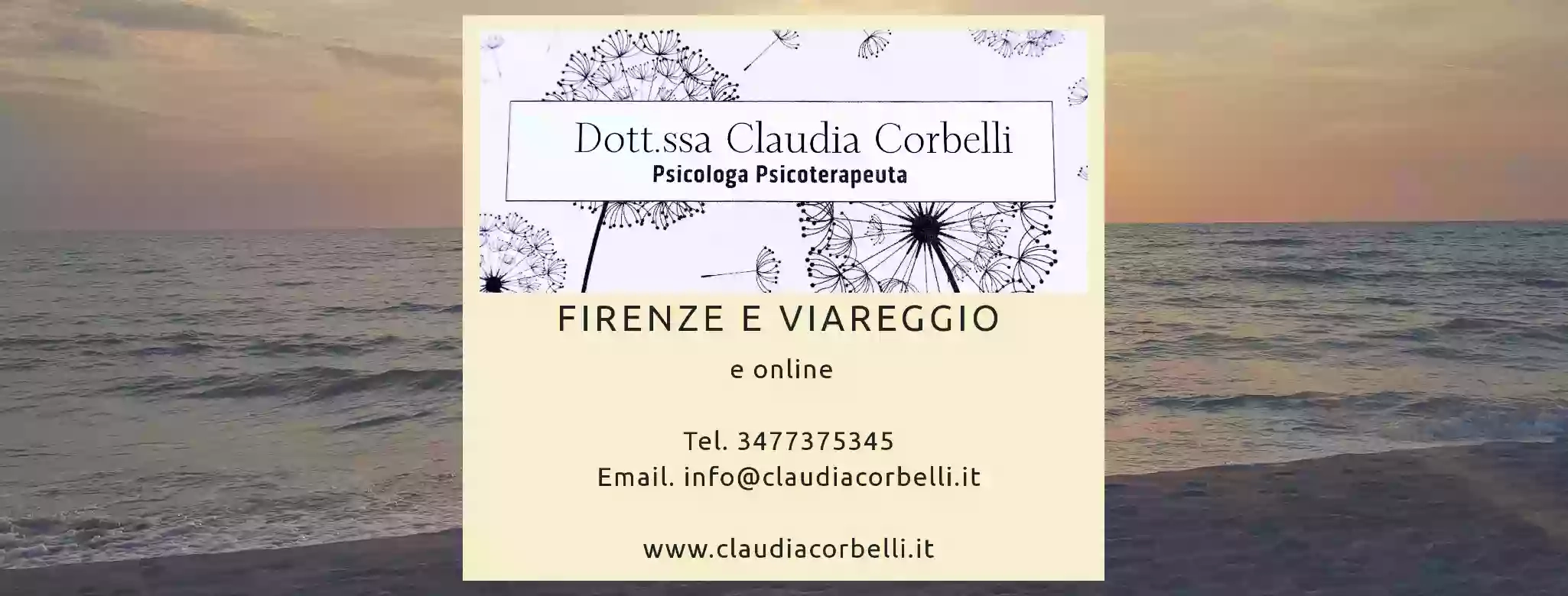Dott.ssa Claudia Corbelli Psicologo Psicoterapeuta Firenze