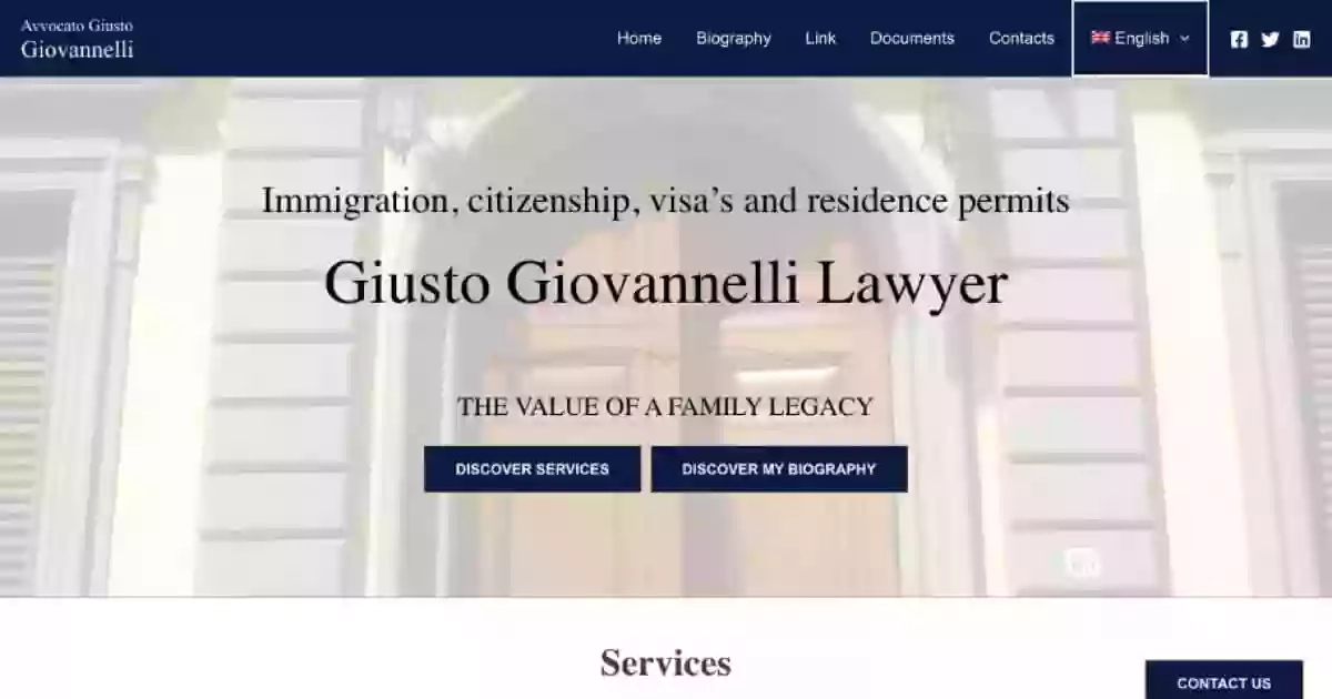 Avvocato Giusto Giovannelli | Immigrazione, Cittadinanza e Diritto Civile a Firenze