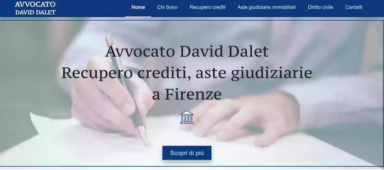 Avvocato David Dalet | Recupero crediti, aste immobiliari e diritto civile a Firenze