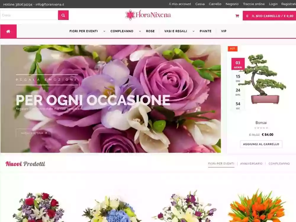 Consegna fiori e piante Vittoria - FloraNixena