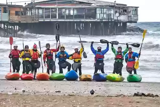 Imbarco kayak Fiume Noce a metà del pezzo alto per chi vuole evitare le rapide di 4° grado