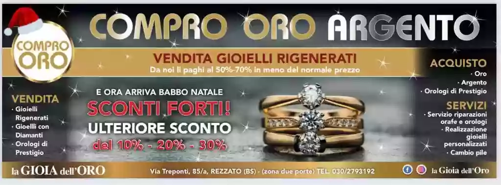 Compro Oro Argento Diamanti Orologi - Rezzato - Brescia - La Gioia dell'Oro