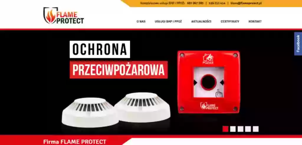 FLAME PROTECT KOMPLEKSOWE USŁUGI BHP I PPOŻ, przeglądy oraz naprawy sprzętu ppoż.