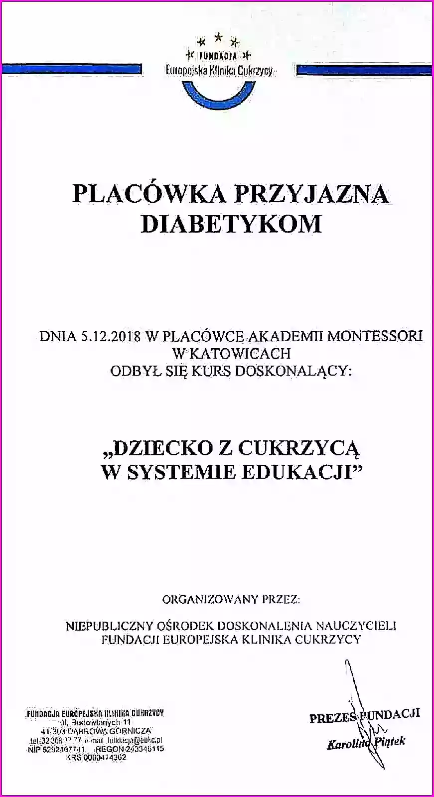 Prywatna Szkoła Podstawowa "Akademia Montessori"