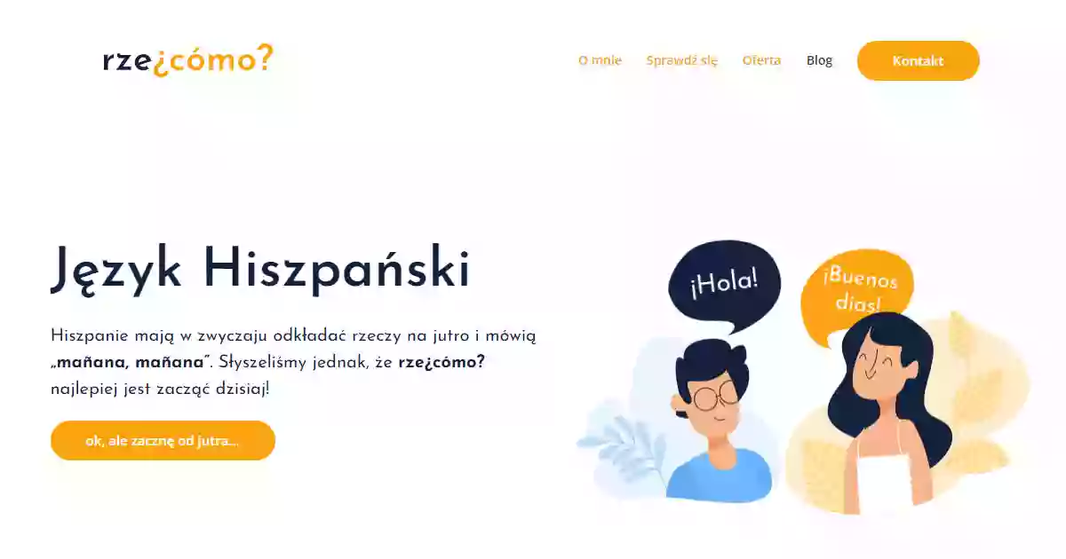 rze¿cómo? Hiszpański w Rzeszowie i online