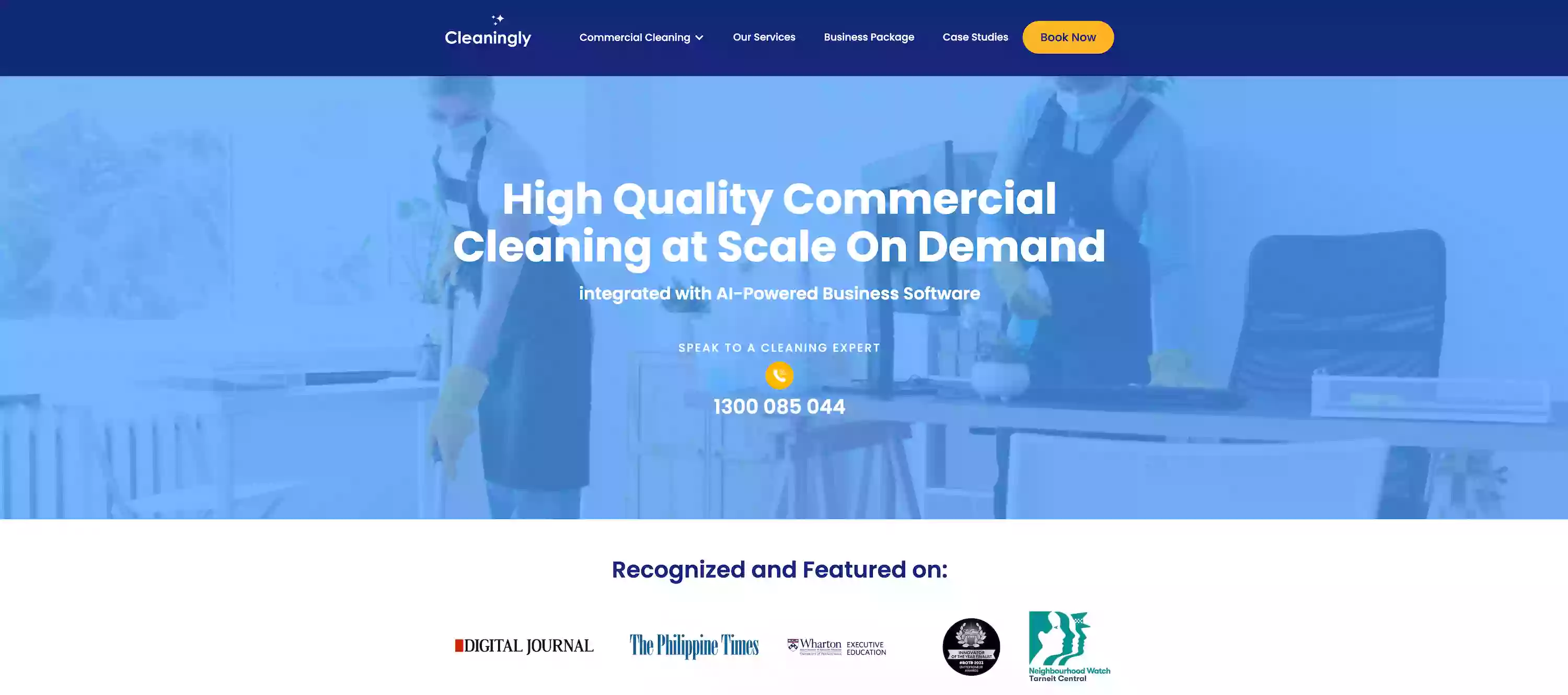 Cleaningly Commercial Cleaning Platform