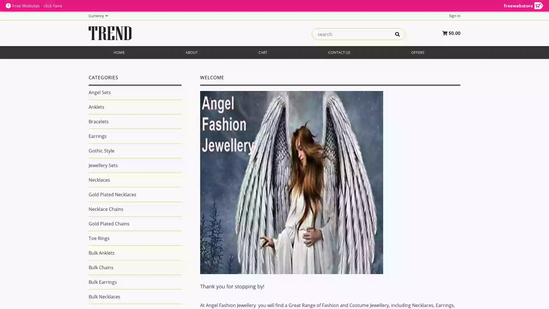 Angel Fashion Jewellery