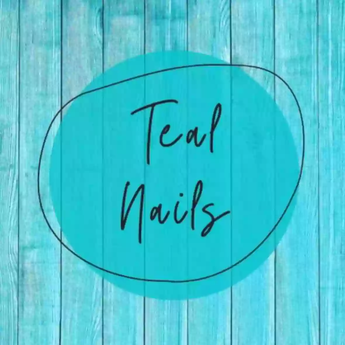 Teal Nails