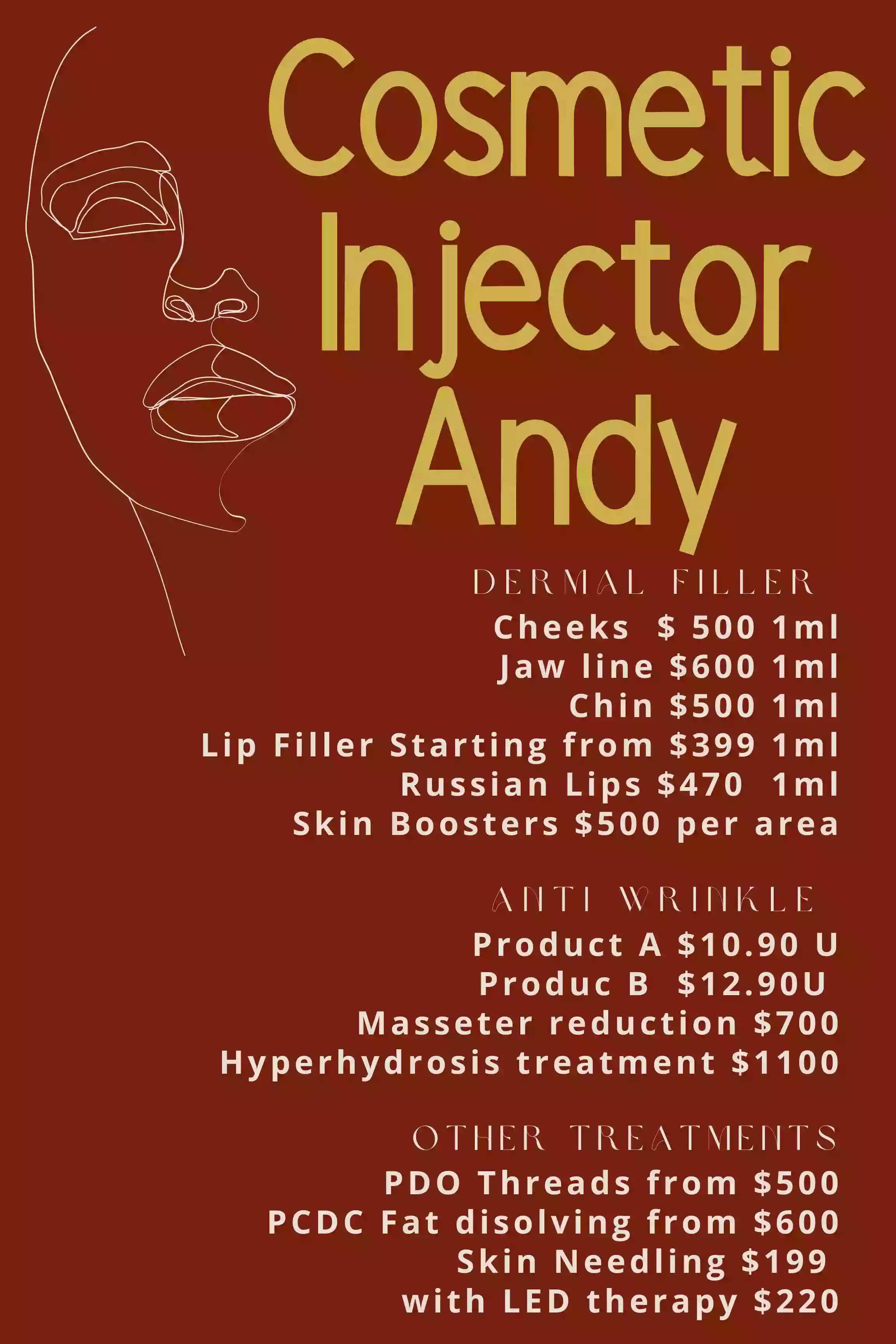 Darwin Cosmetic Injector Andy