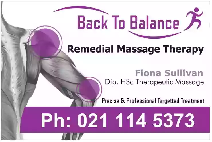 Back To Balance Professional Massage