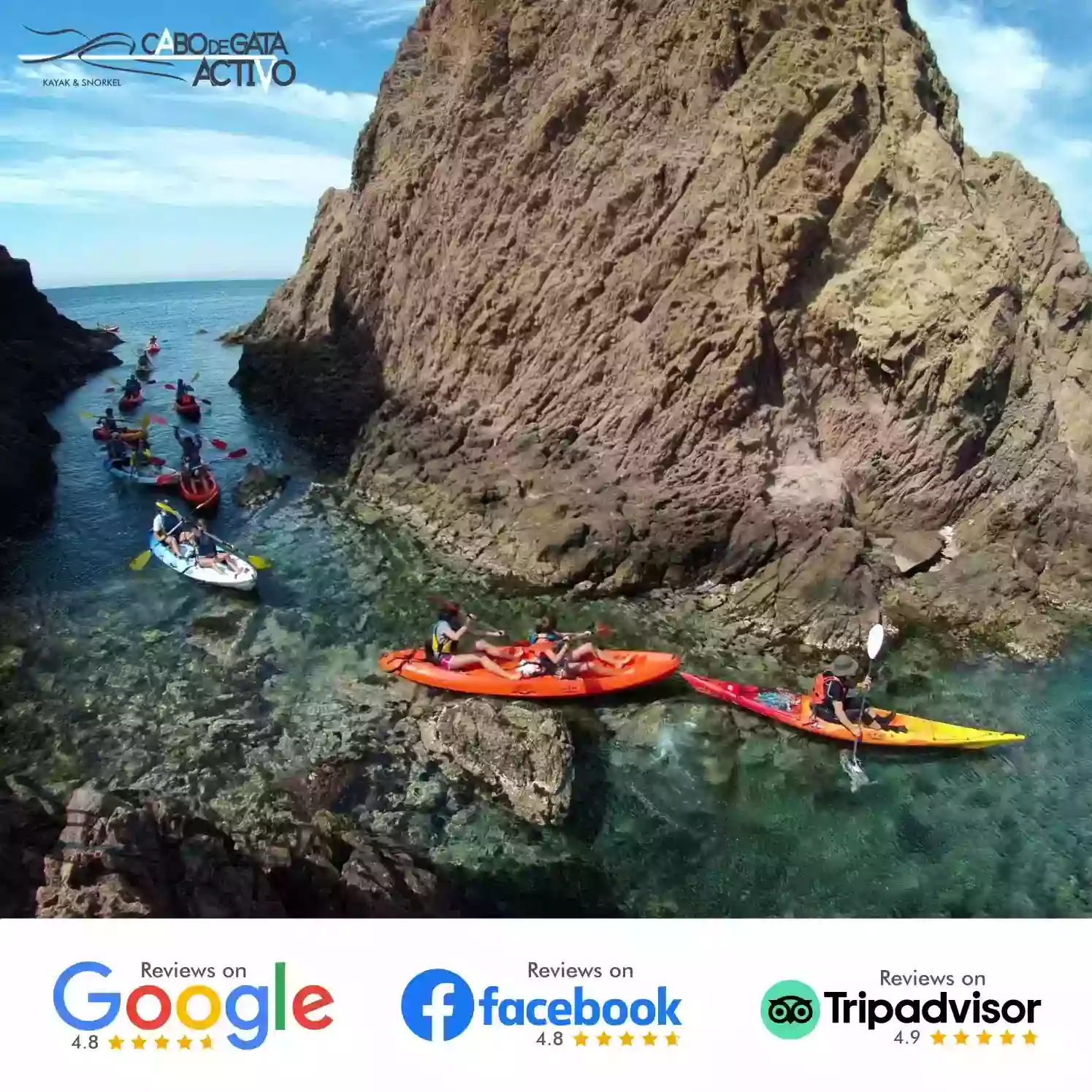 CABO DE GATA ACTIVO | kayak y snorkel Las Negras