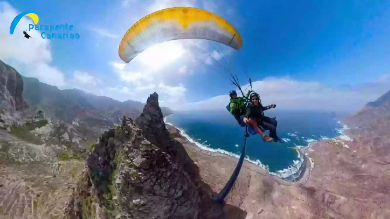 Parapente Canarias - Vuelos en Parapente biplaza en El Parque Nacional del Teide, zona sur y norte de Tenerife y Gran Canaria