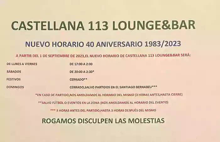 Castellana 113 Lounge&Bar