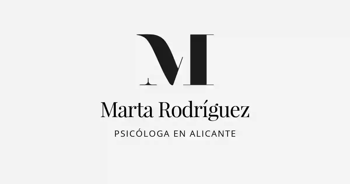 Marta Rodríguez | Psicóloga Alicante