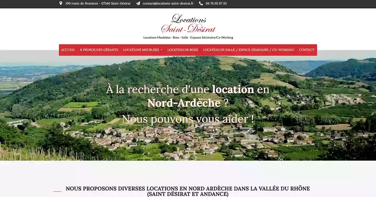 Locations Appartements et Maisons Meublés Saint Désirat/Andance