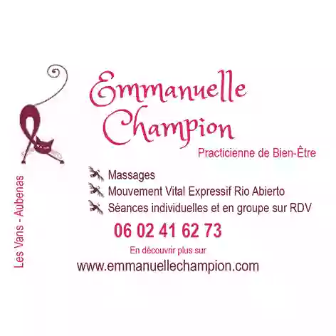 Emmanuelle Champion, Massages