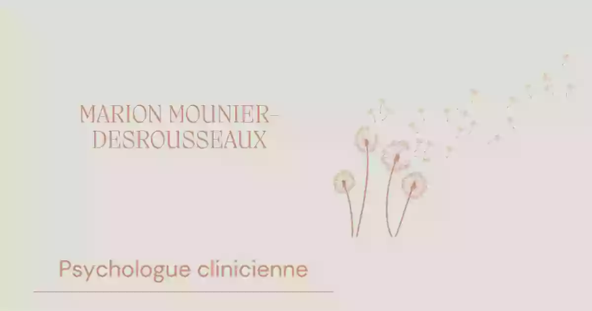 Mounier-Desrousseaux Marion - Psychologue Clinicienne - Roanne