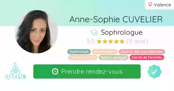 Anne-Sophie Cuvelier - Sophrologue & Thérapeute traumas (EMDR) et sexualité féminine