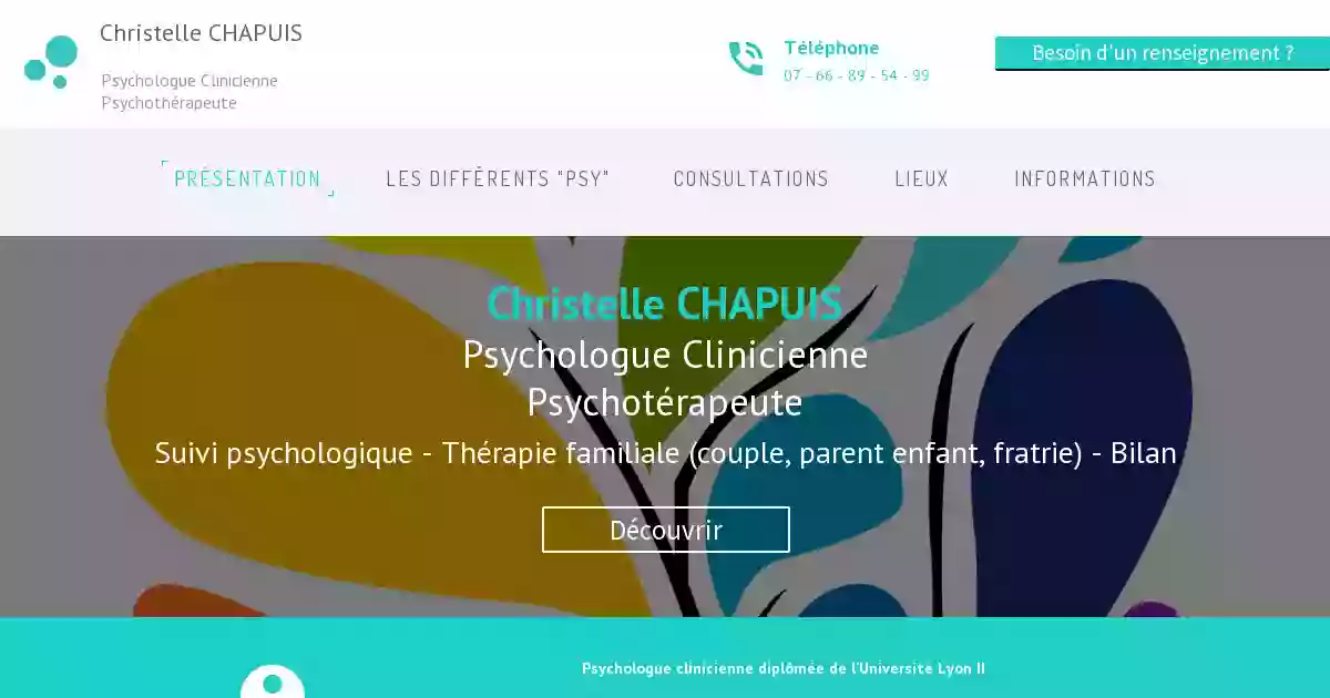 Christelle CHAPUIS | Suivi & bilan psychologiques