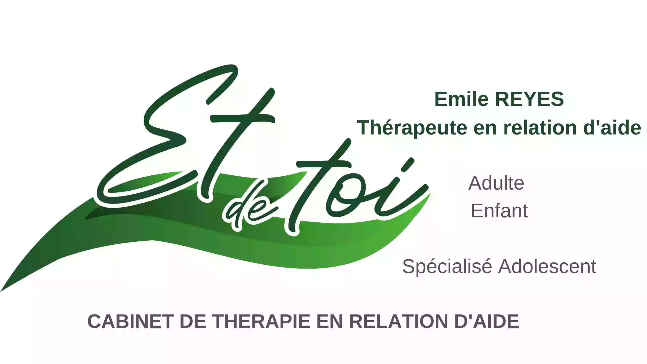 Emile REYES Psycho-therapie et relation d'aide - adulte spécialisé enfant et adolescent