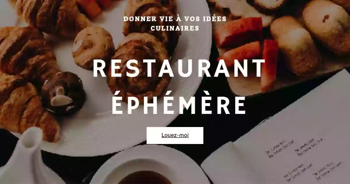 Restaurant éphémère