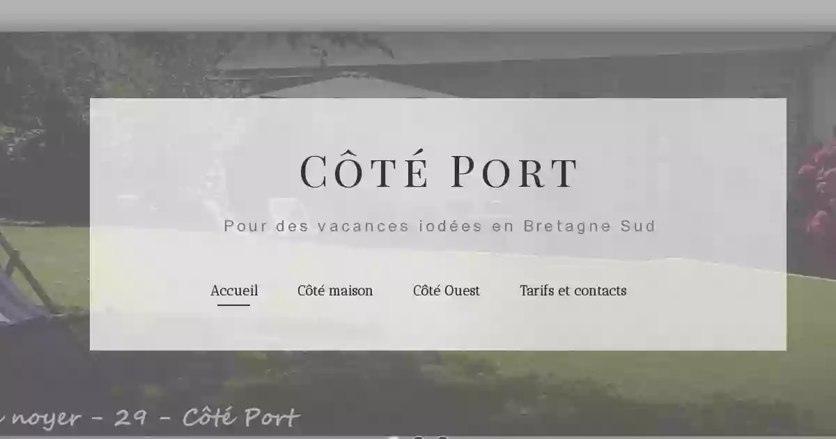 Côté Port Location de vacances en Bretagne Sud