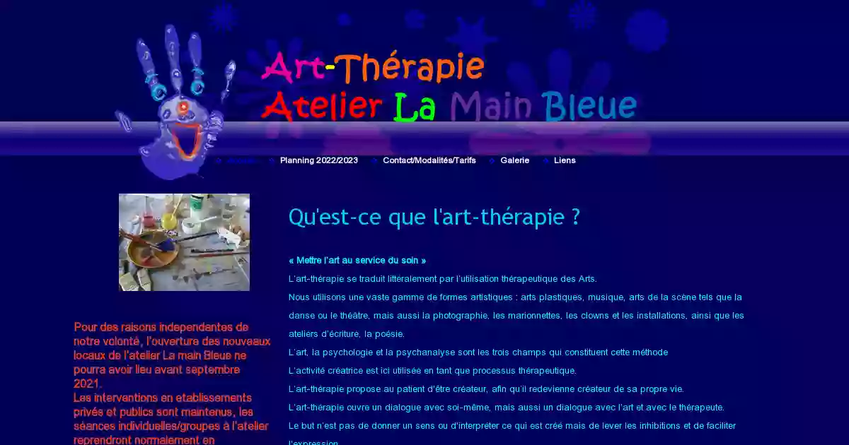 Atelier d'art-thérapie La Main Bleue