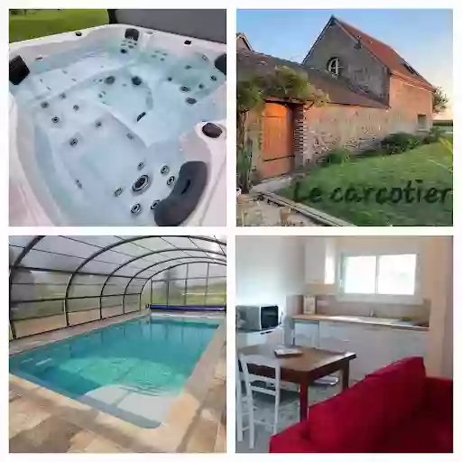 Gite Le Carcotier * - piscine et spa intérieur Unverre